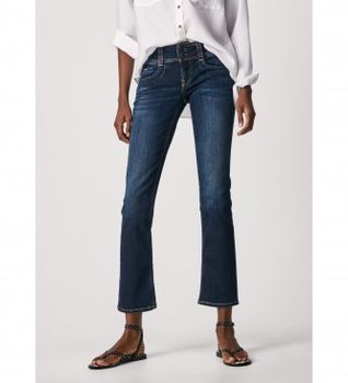 Pepe Jeans para mujer. PL204159H06 Jeans Gen azul oscuro (25/32), Casual, Algodón, Marino