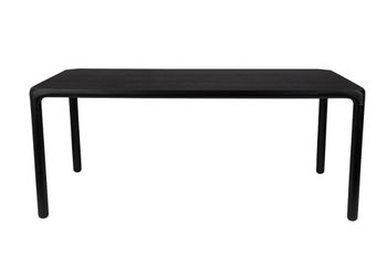 Mesa de comedor de fresno negro 180 cm