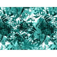 fotomural vinilo floral vegetacion azul 350 x 250 cm