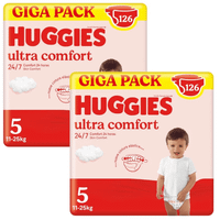 huggies ultra comfort panales disney talla 5 11-25 kg 2x126 uds