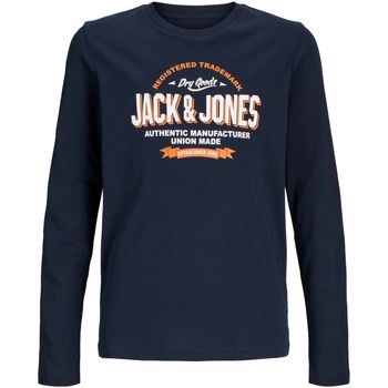 Jack & Jones Camiseta manga larga 12258882 JJELOGO TEE LS O-NECK 2 COL SN MNI NAVY BLAZER para niño