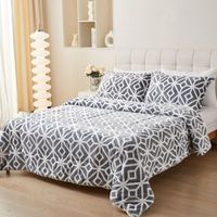 edredon nordico borreguito poliester gris y blanco 90105 1 funda
