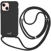 cool funda cordon liso negro para iphone 13
