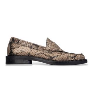 Xti para mujer. 14602102-SERPIENTE Mocasines 146021 taupe (36), 1 a 3cm, Ninguno, Casual, Animal print, Clásico