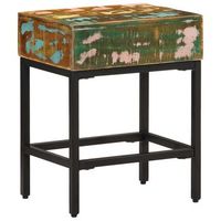 mesa auxiliar madera maciza reciclada 40x30x51 cm vidaxl
