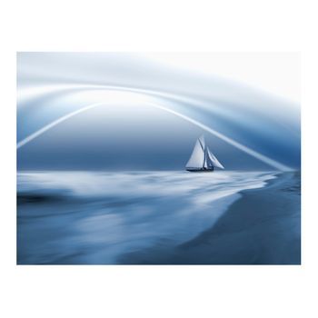 Papel Pintado 3d - Lonely Sail Drifting (300x231 Cm)