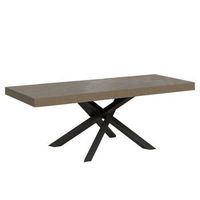 mesa extensible volantis premium gris paloma 160264x90 cm con patas antracita