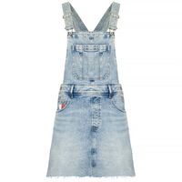 tommy jeans mono denim dungaree dress rwb para mujer