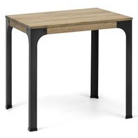 mesa bristol 110x60x75cm en madera maciza de pino acabado vintage estilo industrial