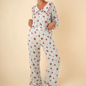 it's 9pm Frenchie Star-Print Pyjama Set - 14