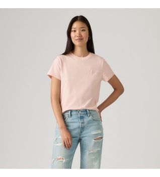 Levi's para mujer. 005J2-0018 Camiseta Favorite rosa (S), Casual, Algodón, Manga corta