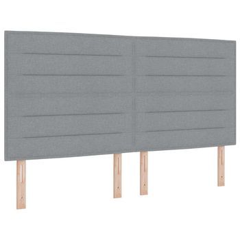 Cabecero Otro Con Cabecera Gris Claro 180 Cm Tela
