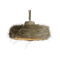 lampara techo fibras naturales 70x70x33