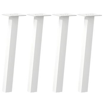 Mesa De Centro  40 X 40 X 1,2 Mm  Acero - Blanco