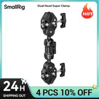 smallrig-superabrazadera de doble cabezal capacidad de carga de 2kg para tubosposte de 14 a 58mm para reflectores de paraguas microfono de palos de selfie