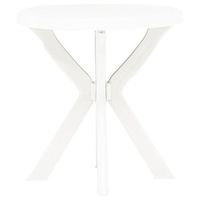 mesa bistro blanca plastico o70 cm