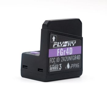 Receptor Flysky FGr4D 2.4GHz 4CH AFHDS 3 con antena incorporada PWM/PPM/i-BUS2/S.BUS/i-BUS para aviones RC, coches y bar