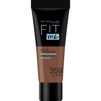 maybelline new york base de maquillaje fit me matte poreless foundation - 359 nutmeg para mujer