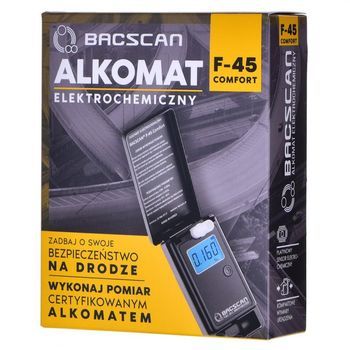 Bacscan F-45 Control De Alcohol 0 - 4% Negro