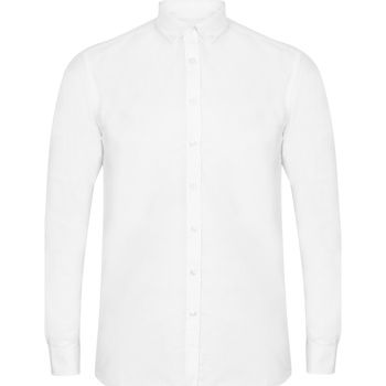 Henbury Camisa manga larga HB512 para hombre