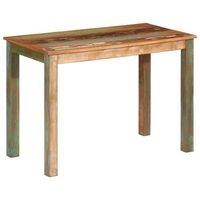 mesa de comedor madera maciza reciclada 110x55x76 cm vidaxl