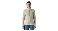 forro polar patagonia r1 air zip neck blanco para mujer