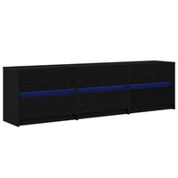 unidades de tv 180 x 34 x 50 cm roble negro vidaxl