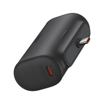 Batería externa Baseus PPWCO5T 20W 17.64Wh 4900mAh de tipo enchufable con 1 entrada y 2 salidas que admite carga rápida