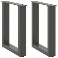 patas para mesa de centro en forma de u 2 uds  patas para mesa antracita acero cfw106383