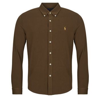 Polo Ralph Lauren Camisa manga larga CAMISA AJUSTADA CON CUELLO ABOTONADO EN POLO FEATHERWEIGHT para hombre