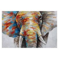 cuadro kuateh elefante 120 x 80 cm oleo sobre lienzo