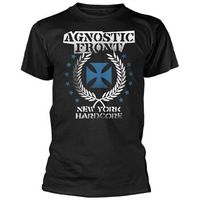 agnostic front camiseta blue iron cross para hombre