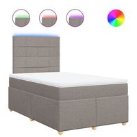 cama tapizada 190x120x1505 cm tejido - taupe