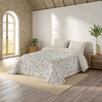 naturals - edredon estampado cama 150 - microfibra poliester - 300 gr -fabricado en espana - elea