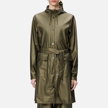 Rains Curve Matte Shell Long Jacket - L