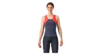 camiseta para mujer castelli sole top azul roja