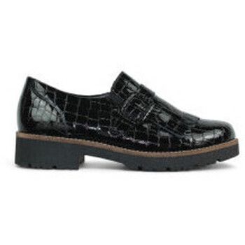 Pitillos Mocasines mocasin con fleco piel charol grabada efecto coco para mujer