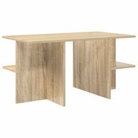 mesa de cafe - mesa de centro - mesa baja roble sonoma 87 x 50 x 45 cm madera de ingenieria