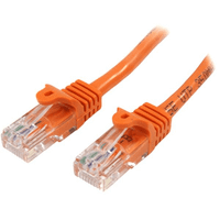 7m orange snagless cat5e patch cable