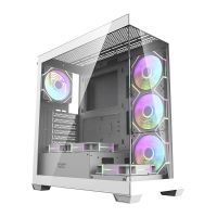 caja pc darkflash ds900 blanca con 7 ventiladores argb