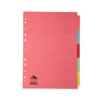 initiative manilla divider a4 5pt clrd