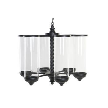 Portavela Metal Cristal 53x53x52 Techo Negro