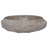 lavabo gris marmol o40x12 cm vidaxl