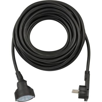 Cable alargador Brennenstuhl 10 metros protección infantil enchufe plano negro