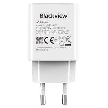 Blackview Cargador USB-C 18W Carga Rápida 3.0 Blanco
