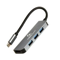 hub gembird 3 puertos usb 32 gen 1 5gbps modelo a-cm-combo2-01 extras hdmi 4k carcasa metalica