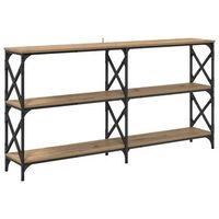 mesa consola roble artisan 156 x 28 x 805 cm vidaxl