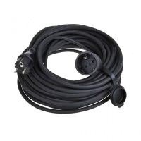 proplus cable extension de alimentacion schuko 20m negro