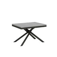 mesa extensible 90x120224 cm efecto madera cemento