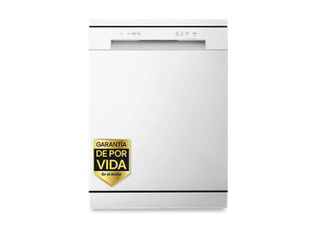 Lavavajillas - LG DF142FW, 14 servicios, 5 programas, 60 cm, QuadWash™, EasyRack™, Blanco